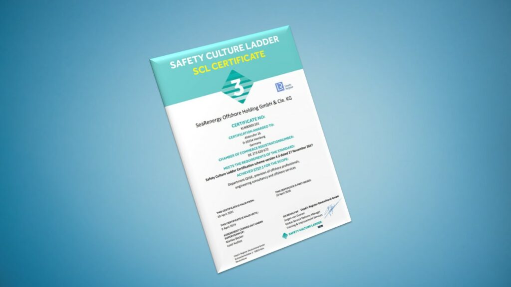 SeaRenergy once again completed the reassessment of its SCL Certification 10 SeaRenergy once again completed the reassessment of its SCL Certification